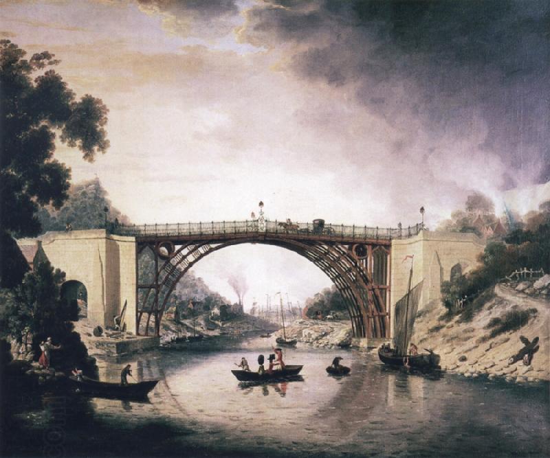 William Williams View of Ironbridge oil painting picture